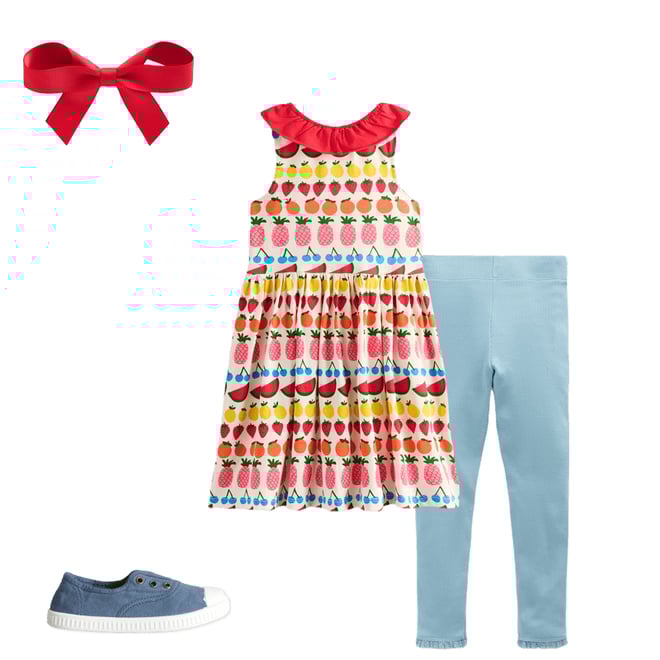 5th bundle featuring 3 items which compliment Grosgrain Hair Bow-Poppy Red