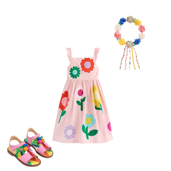 3rd bundle featuring 2 items which compliment Annalisa Appliqué Sundress-Pink Flower