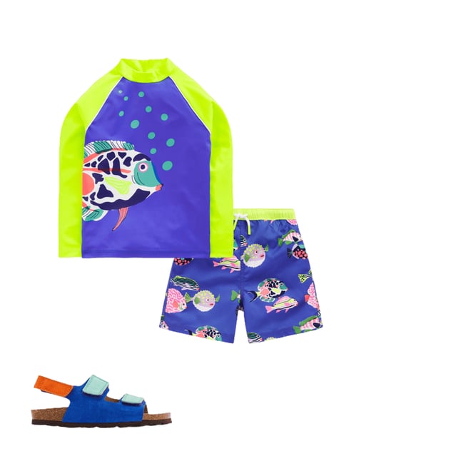 2nd bundle featuring 2 items which compliment Swim Shorts-Blue Heron Fish