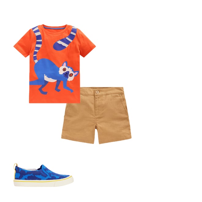 1st bundle featuring 2 items which compliment Fun Graphic T-shirt-Vermillion Orange Limur