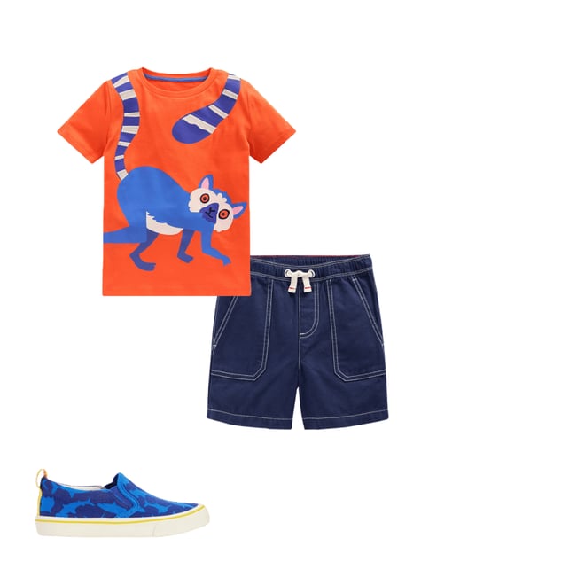 3rd bundle featuring 2 items which compliment Fun Graphic T-shirt-Vermillion Orange Limur