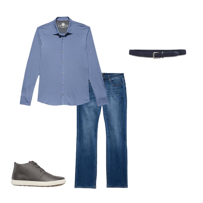 1st bundle featuring 3 items which compliment  Weston Mid-Top Sneaker - Medium Grey
