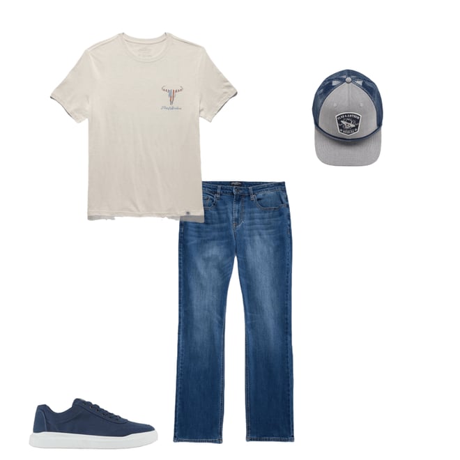 1st bundle featuring 3 items which compliment Highland Cooling Denim Jean - Nashville Straight Fit - Medium Wash