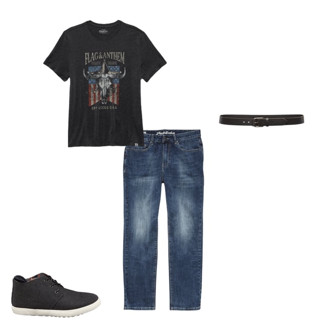4th bundle featuring 3 items which compliment Everetts Denim Jean - Nashville Straight Fit - Medium Wash