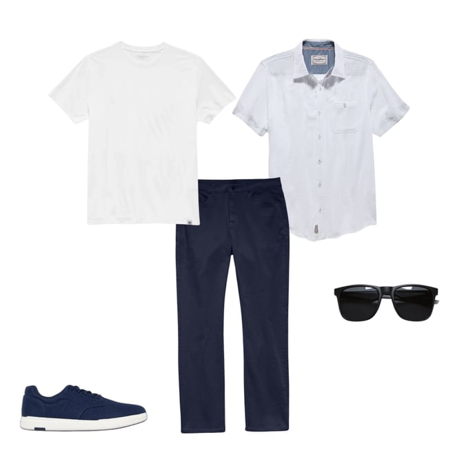 1st bundle featuring 4 items which compliment Castleton Chino Pants - Nashville Straight Fit - Navy