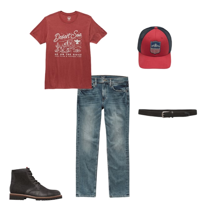 2nd bundle featuring 4 items which compliment Adrian Denim Jean - Oakland Slim Fit - Light Wash
