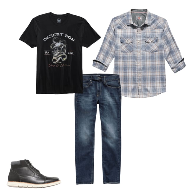 3rd bundle featuring 3 items which compliment Everetts Denim Jean - Oakland Slim Fit - Medium Wash