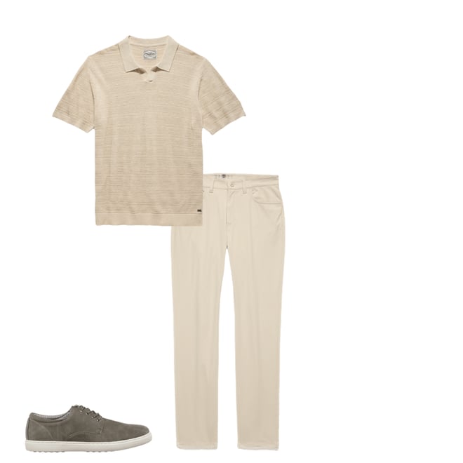 1st bundle featuring 2 items which compliment Journey Stretch 5-Pocket Pant - Nashville Straight Fit - Stone