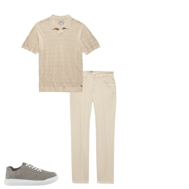 2nd bundle featuring 2 items which compliment  Asheville Sweater Polo Shirt - Oatmeal Heather