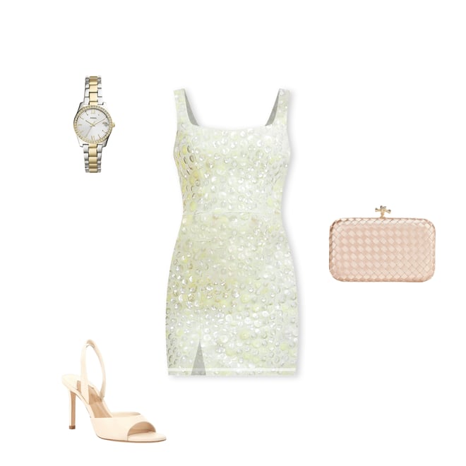 Dress the Population Moxie Sequin Knit Square Neck Sleeveless Mini Dress |  Dillard's
