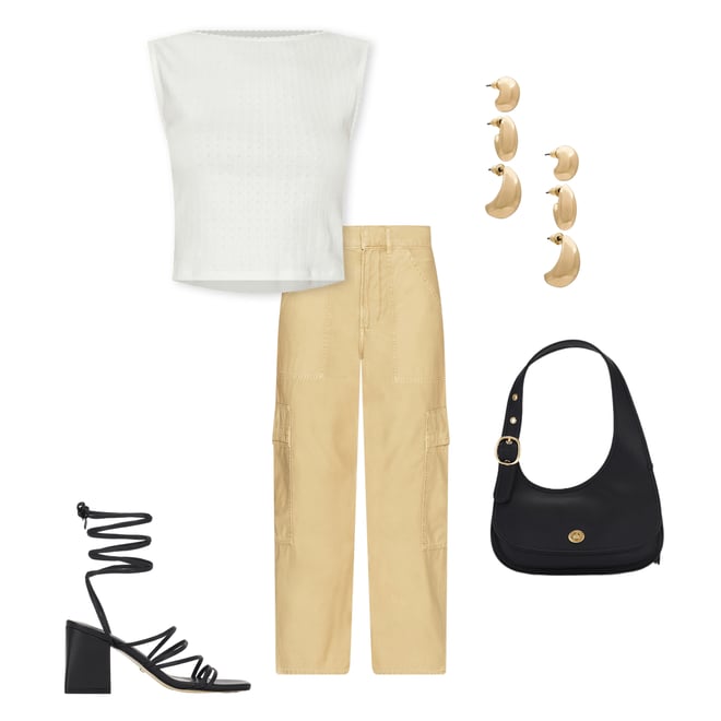 5th bundle featuring 4 items which compliment Pointelle Muscle Tank