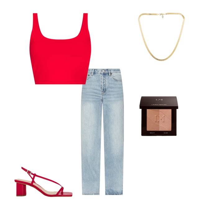 6th bundle featuring 4 items which compliment Heloise Mid Block Heel
