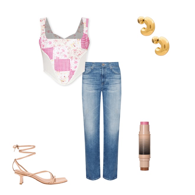 2nd bundle featuring 4 items which compliment Mina Patchwork Corset
