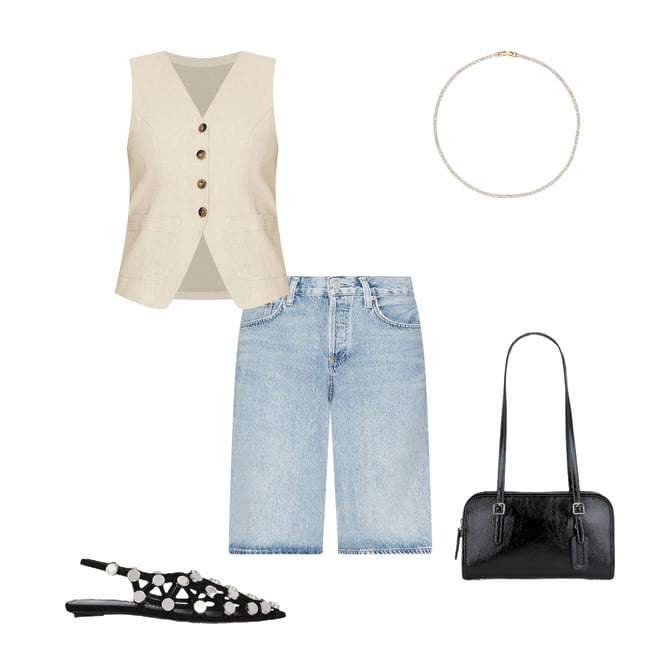 3rd bundle featuring 4 items which compliment Grid Ballerina Flat