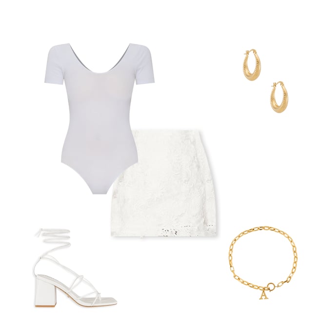 4th bundle featuring 4 items which compliment Ballet Cap Sleeve Bodysuit