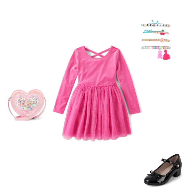 3rd bundle featuring 3 items which compliment Girls Cross Back Glitter Velour Tutu Dress