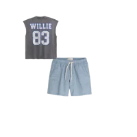 Mid-Thigh Linen-Blend Pull-On Shorts