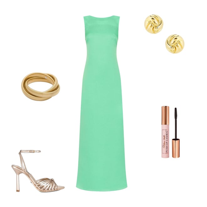 green emerald velvet dress Nookie Bliss Cut Out Gown - Emerald main image 1