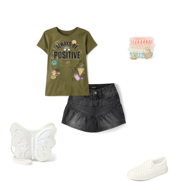 国内で当店のみ CFIERCE - BUTTERFLY SMALL BAG Girls Iridescent Butterfly Bag - WHITE | The Children's Place