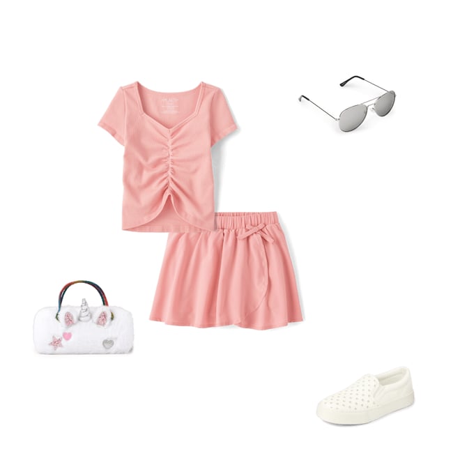 3rd bundle featuring 4 items which compliment Girls Glitter Perforated Platform Slip On Sneakers
