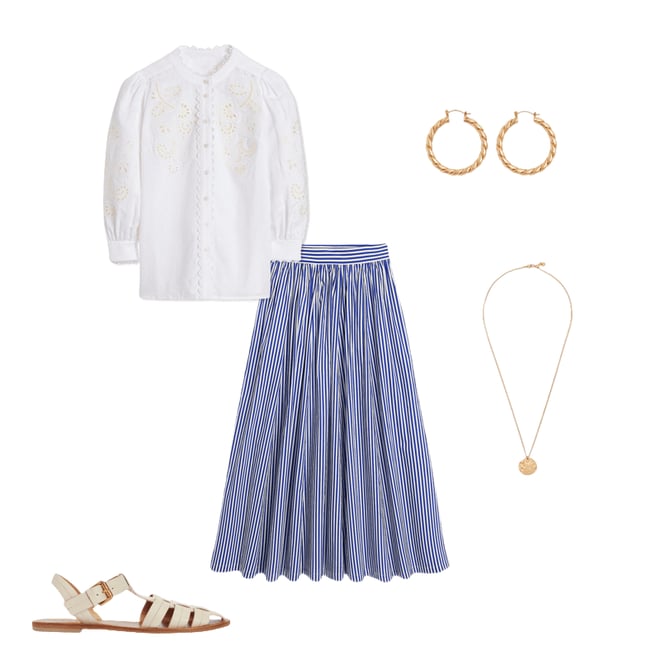 1st bundle featuring 4 items which compliment Alicia Cutwork Linen Top-White, Cutwork Embroidery