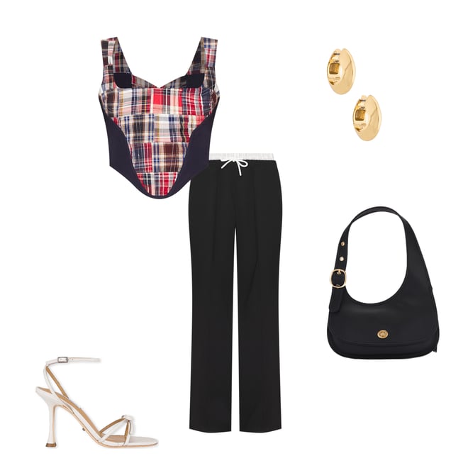 1st bundle featuring 4 items which compliment Mina Patchwork Corset