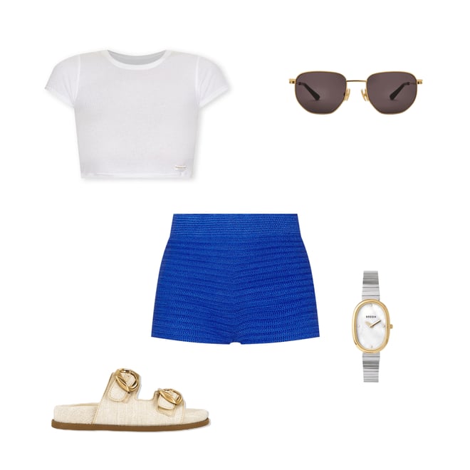 2nd bundle featuring 4 items which compliment Cropped Short Sleeve Crewneck Tee