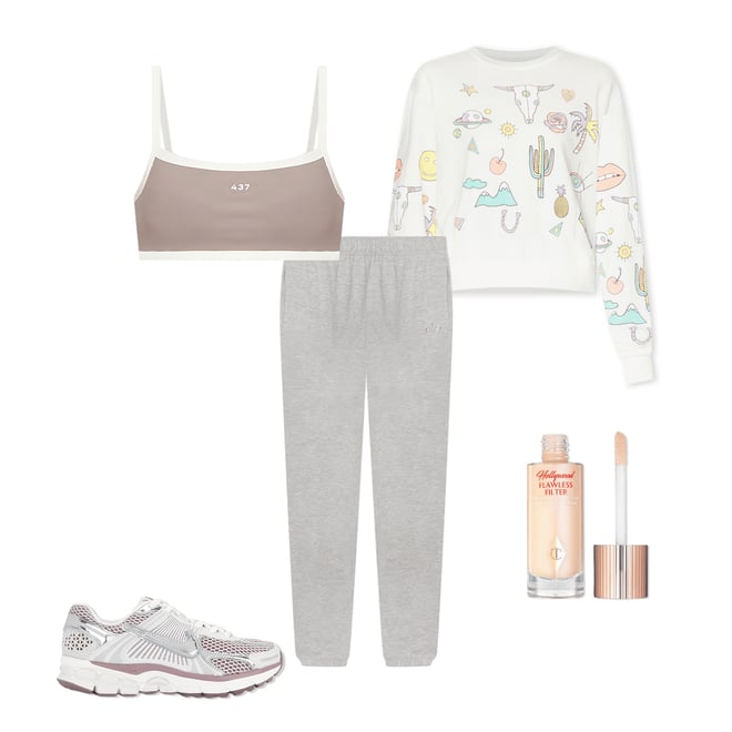2nd bundle featuring 4 items which compliment Spalding Dessert Vibes Crop Pullover