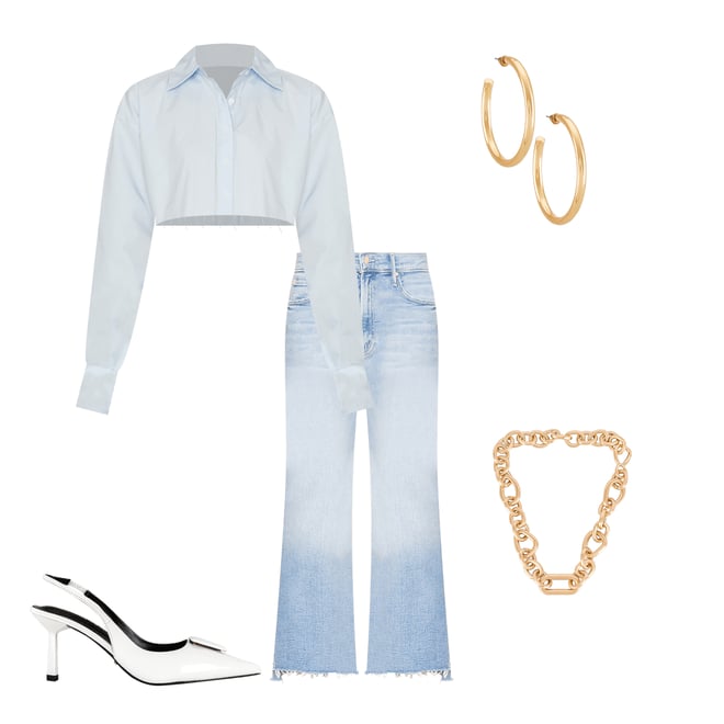 2nd bundle featuring 4 items which compliment The Insider Crop Step Fray
