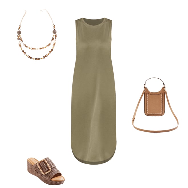  Cato Fashions | Cato Mixed Wood Layered Long Necklace
