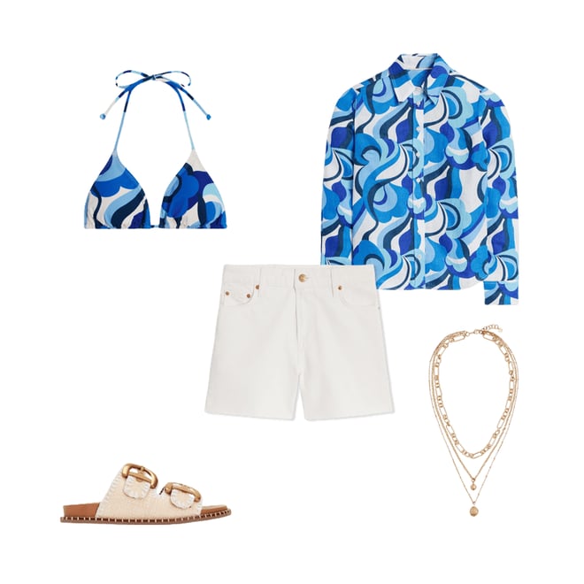 1st bundle featuring 4 items which compliment Sienna Linen Shirt, Multi Abstract Swirl