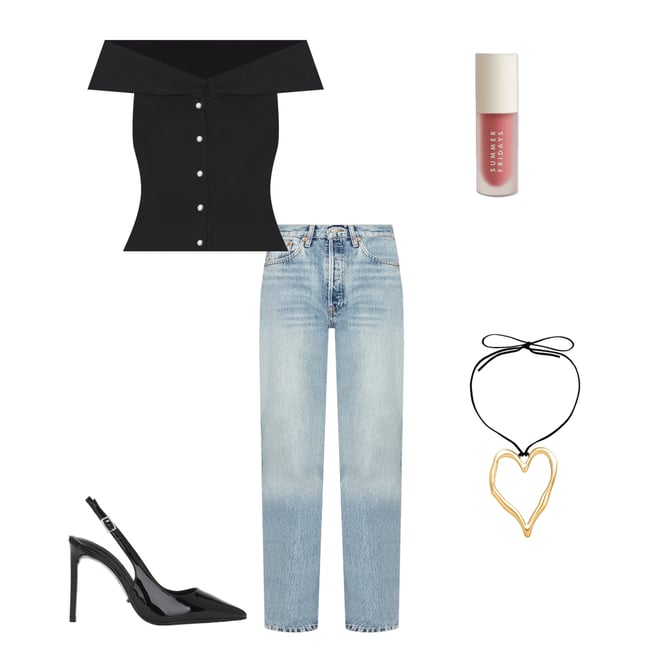 3rd bundle featuring 4 items which compliment 90s High Rise Loose Jeans