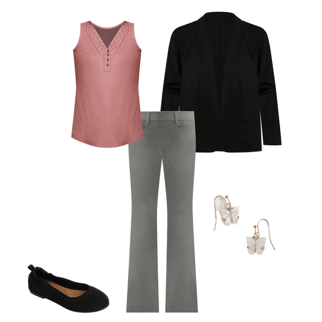 Versa Open Front Cropped Blazer