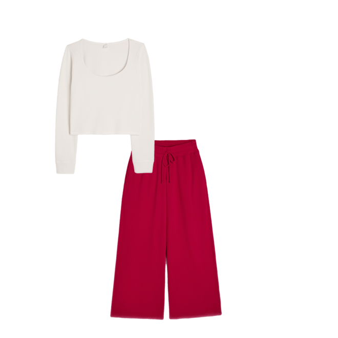 Gilly Hicks Waffle Baggy Pants