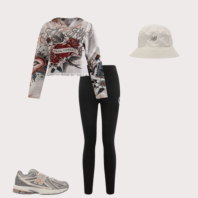 Majestik Fly High Tapestry Cropped Hoodie