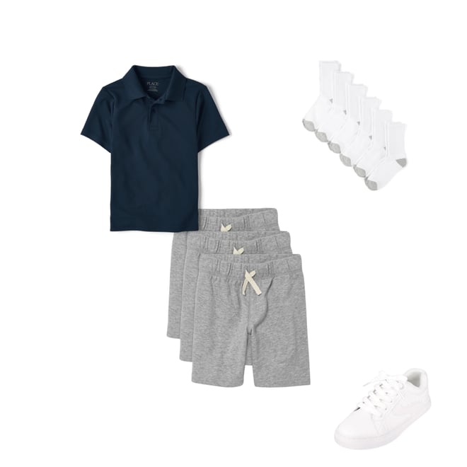 4th bundle featuring 3 items which compliment Boys Uniform Performance Polo