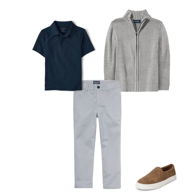 9th bundle featuring 3 items which compliment Boys Uniform Performance Polo