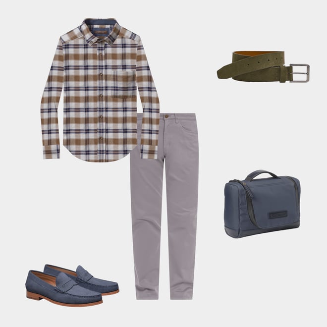 5th bundle featuring 4 items which compliment Baldwin Penny Loafer