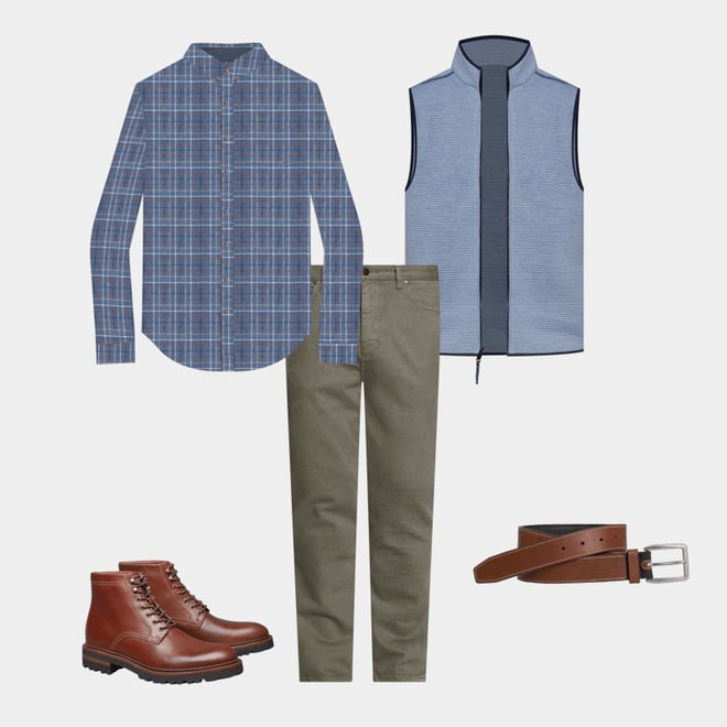 2nd bundle featuring 4 items which compliment Dudley Lug Plain Toe Boot