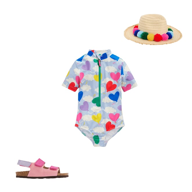 1st bundle featuring 2 items which compliment Short-sleeved Swimsuit