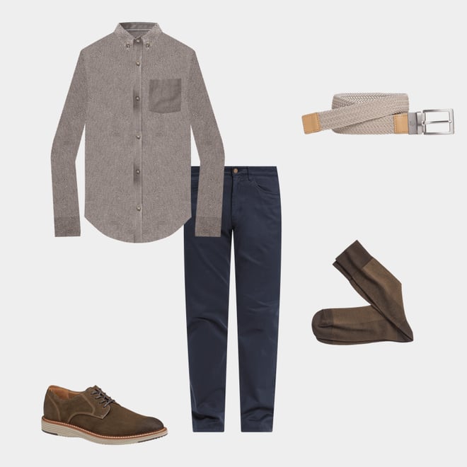 5th bundle featuring 4 items which compliment Herringbone Panel Socks