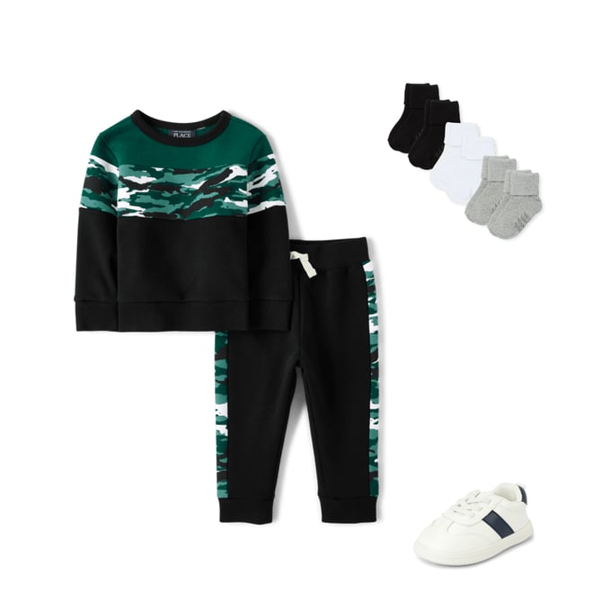 6th bundle featuring 2 items which compliment Baby And Toddler Boys Colorblock First Steps Sneakers