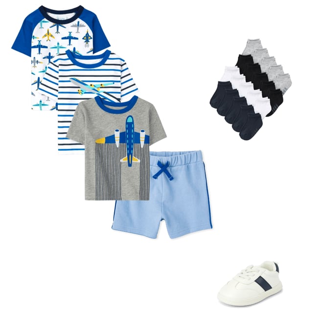 7th bundle featuring 3 items which compliment Baby And Toddler Boys Colorblock First Steps Sneakers