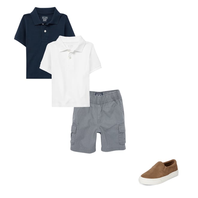 5th bundle featuring 2 items which compliment Baby And Toddler Uniform Pique Polo 2-Pack