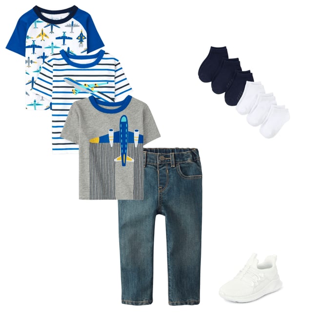 6th bundle featuring 3 items which compliment Toddler Boys Running Sneakers