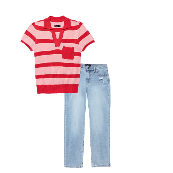 1st bundle featuring 1 items which compliment Charlie High-Rise Denim Jean - Light Wash
