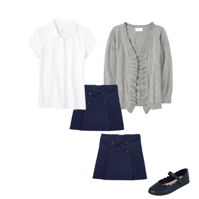 3rd bundle featuring 3 items which compliment Girls Ruffle Open Front Cardigan