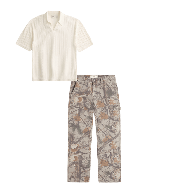 Camo Baggy Carpenter Pants