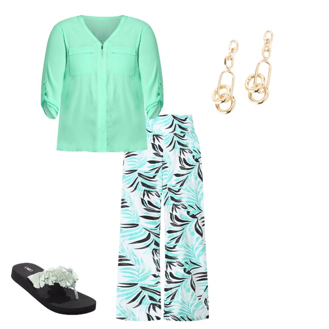  Cato Fashions | Cato Multi Flower Flip Flops