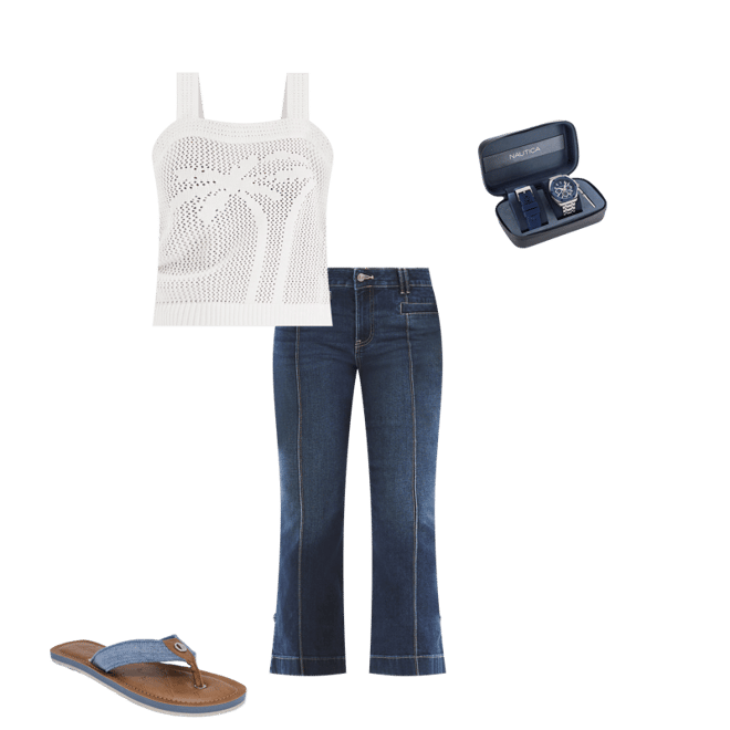 Mid-Rise Demi Bootcut Denim | Nautica